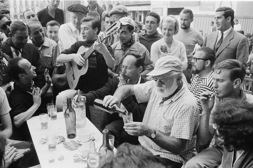 Hemingway en su última visita a Pamplona en 1959. Foto: Julio Ubiña