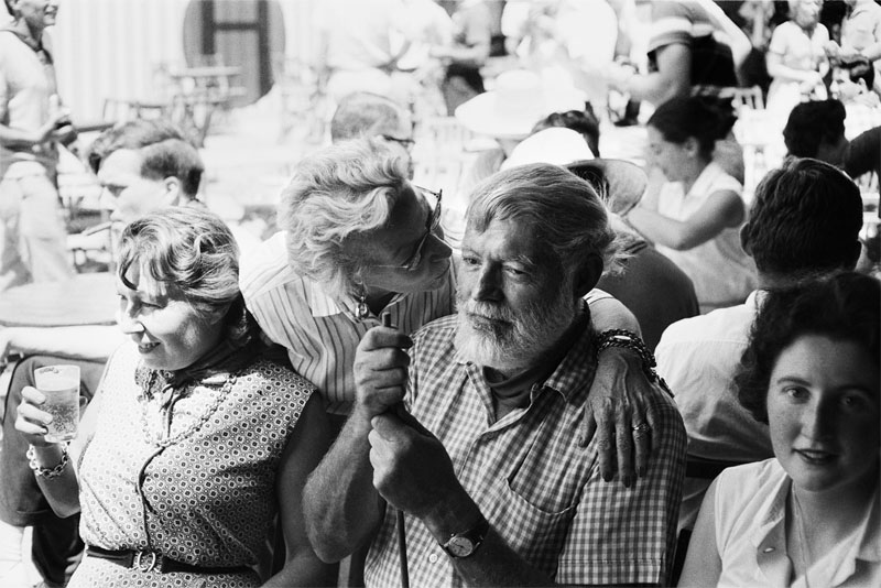 Hemingway en su última visita a Pamplona en 1959. Foto: Julio Ubiña