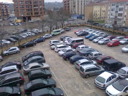 Parking caravanas Mariana Sanz San Fermin 2015
