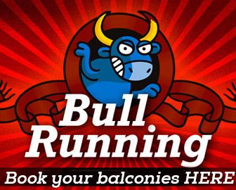 book your balconies Here, says a Blue Bull from Kukuxumusu